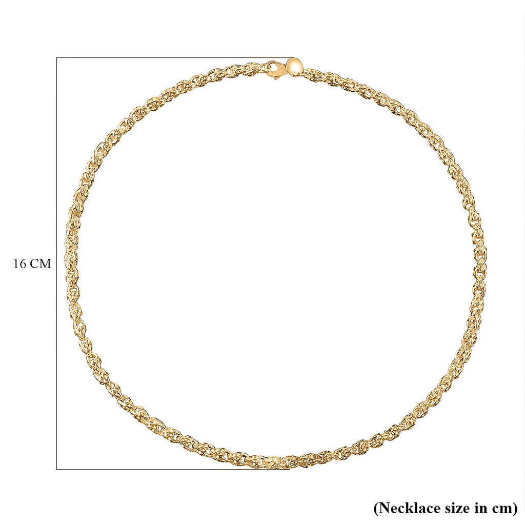Lotus Link Necklace With Lobster Clasp (Size - 20)