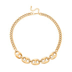 Designer Inspired offer- Mariner Necklace in Silver tone (Size - 20-2 Inch Ext) (Size - 20-2 Inch Ext) in Gold Colour Plating