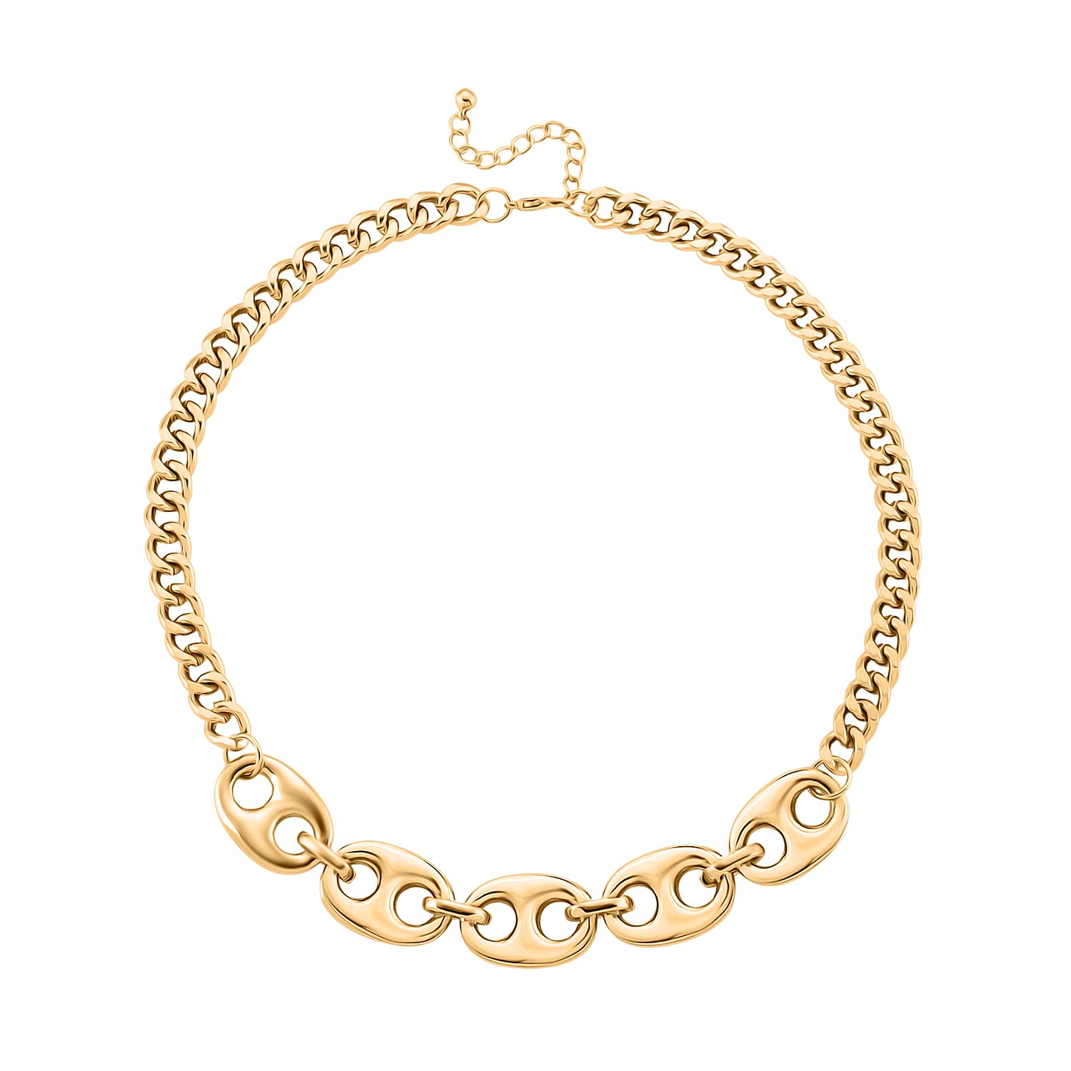 Designer Inspired offer- Mariner Necklace in Silver tone (Size - 20+2 Inch Ext) (Size - 20+2 Inch Ext) in Gold Colour Plating V32513400 4