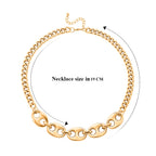 Designer Inspired offer- Mariner Necklace in Silver tone (Size - 20-2 Inch Ext) (Size - 20-2 Inch Ext) in Gold Colour Plating