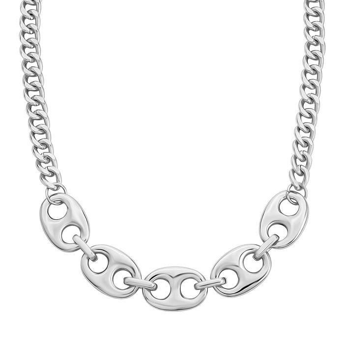 Designer Inspired offer- Mariner Necklace in Silver tone (Size - 20-2 Inch Ext) 8356589 1