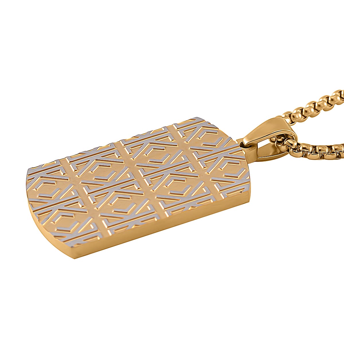 Pendant With Chain (Size - 22) in Yellow Gold Tone 7898330 2