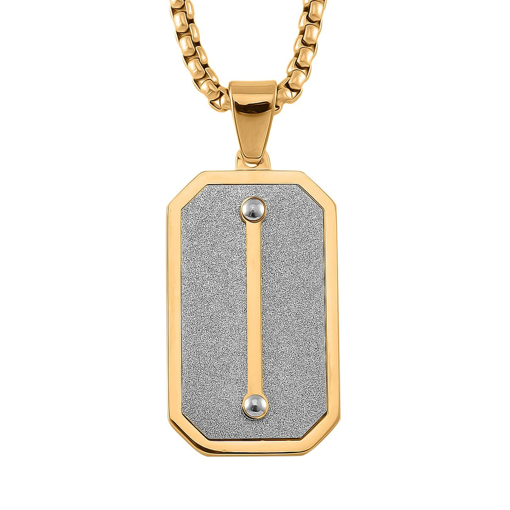 Pendant With Chain (Size - 22) in Yellow Gold Tone