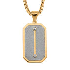 Pendant With Chain (Size - 22) in Yellow Gold Tone