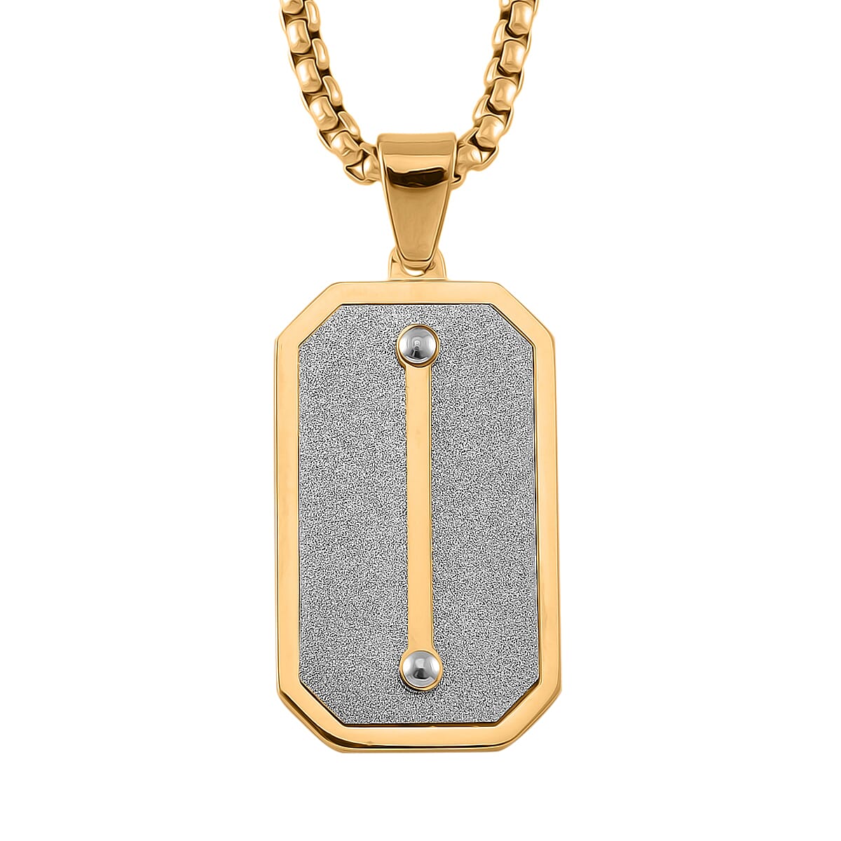 Pendant With Chain (Size - 22) in Yellow Gold Tone 7900947 0
