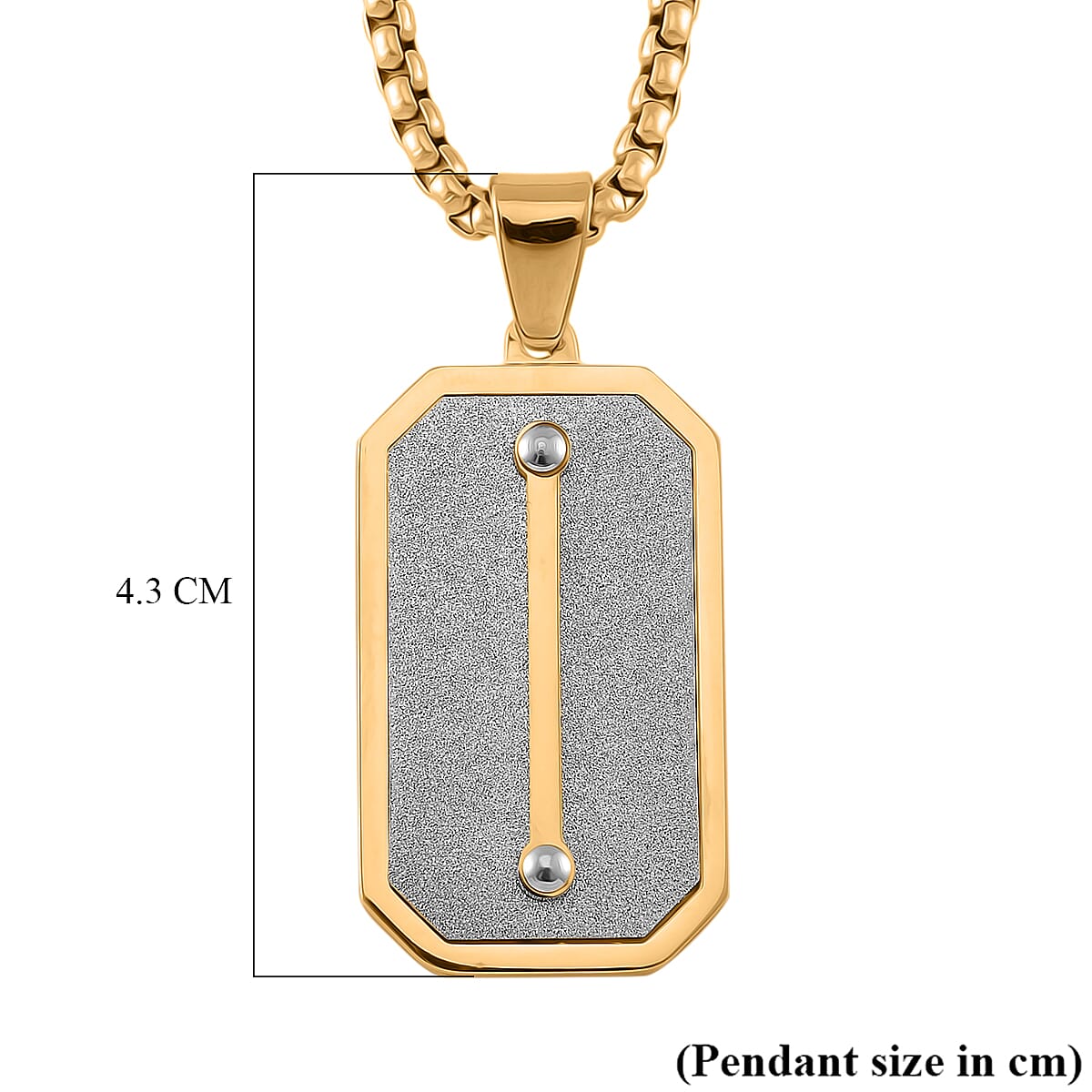 Pendant With Chain (Size - 22) in Yellow Gold Tone 7900947 5