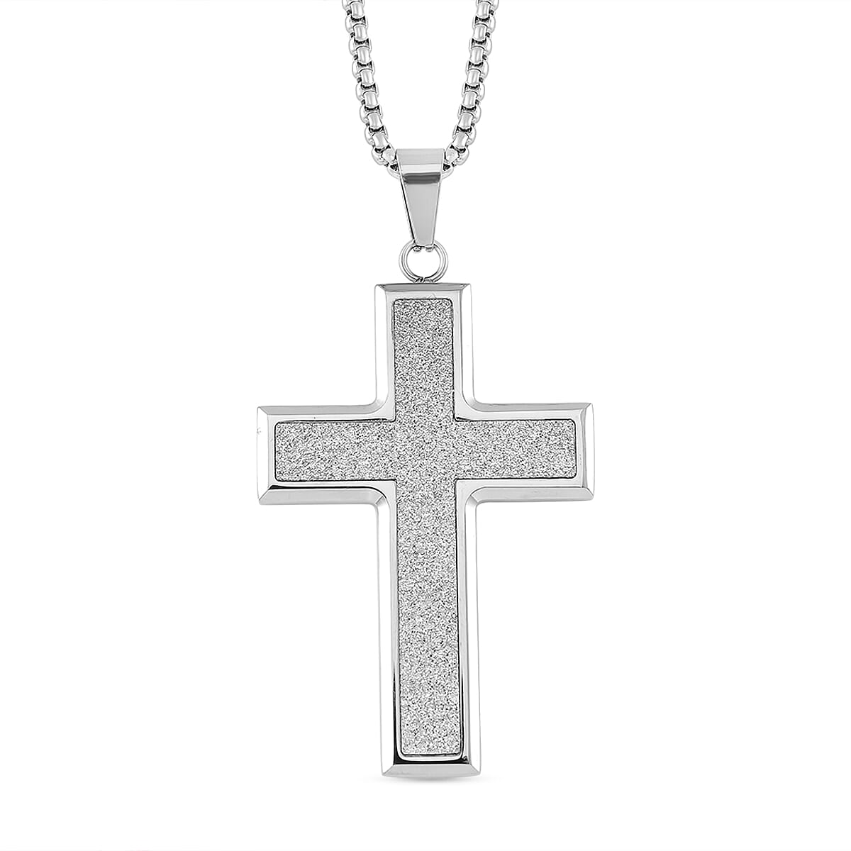 NY Closeout - Cross Pendant With Chain (Size - 22) 7901059 0