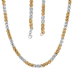 Designer Closeout - Two Tone Spiga Necklace (24)