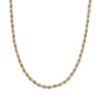 Necklace (Size - 24) in Yellow Gold and Silver Tone