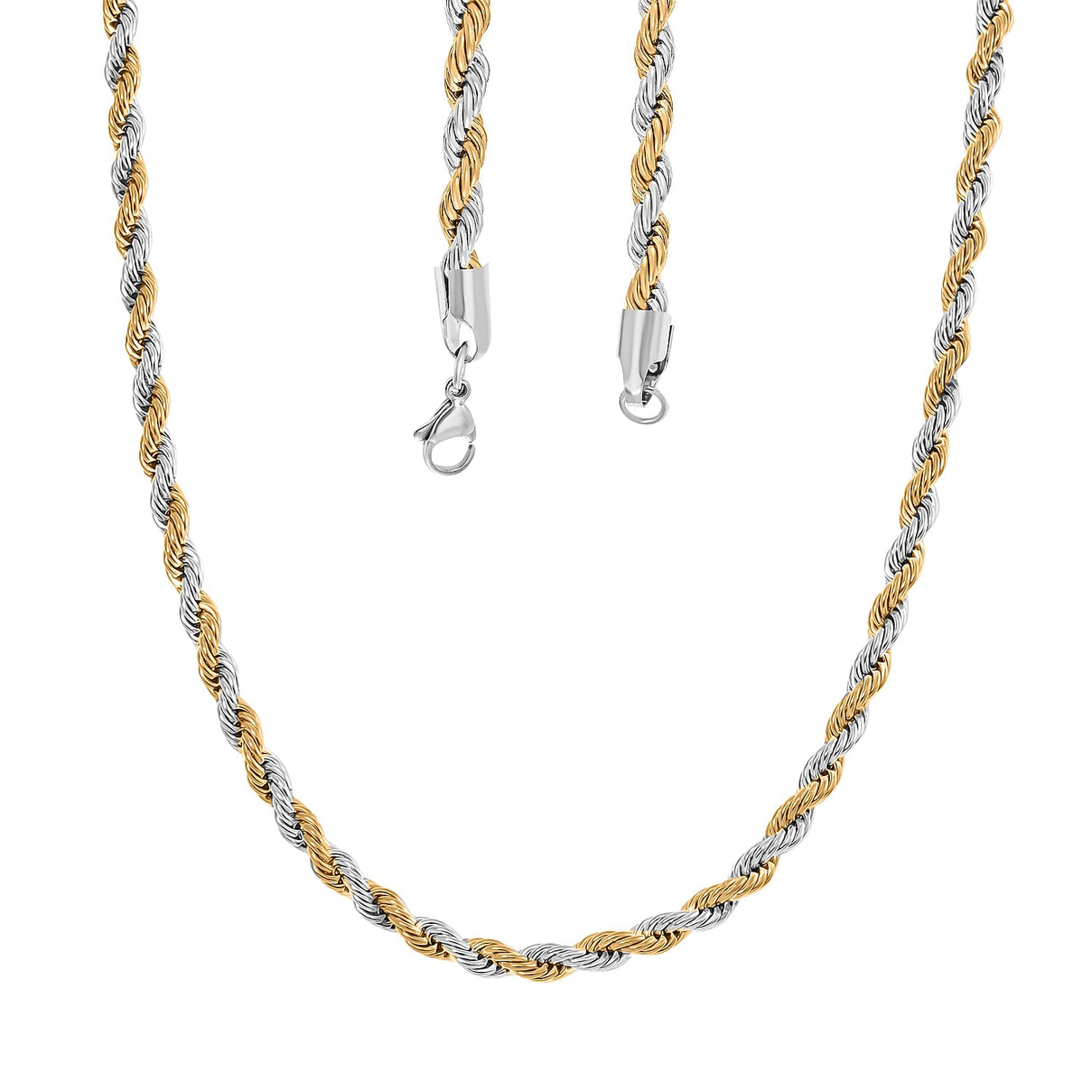 Necklace (Size - 24) in Yellow Gold and Silver Tone 7843158 2