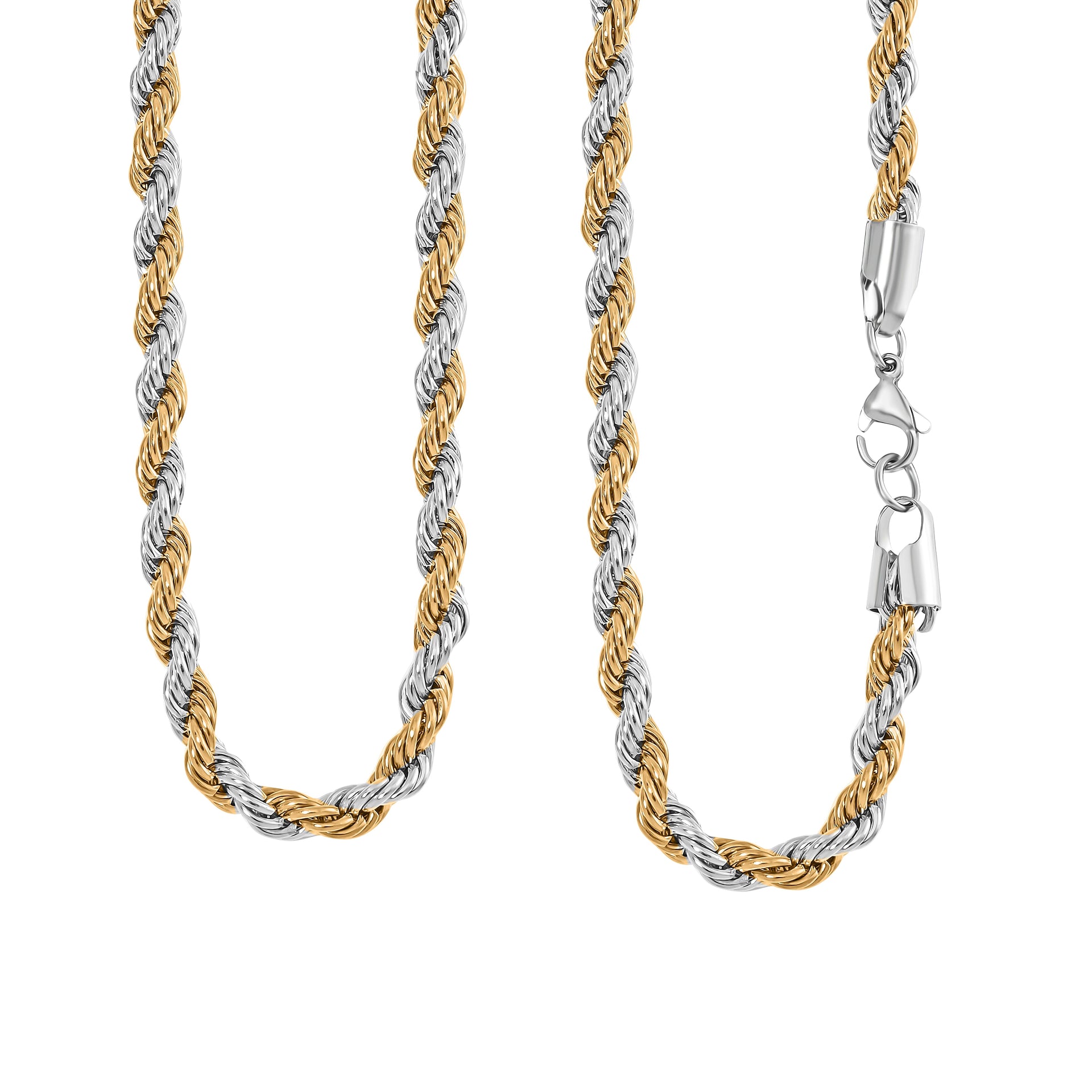 Necklace (Size - 24) in Yellow Gold and Silver Tone 7843158 3