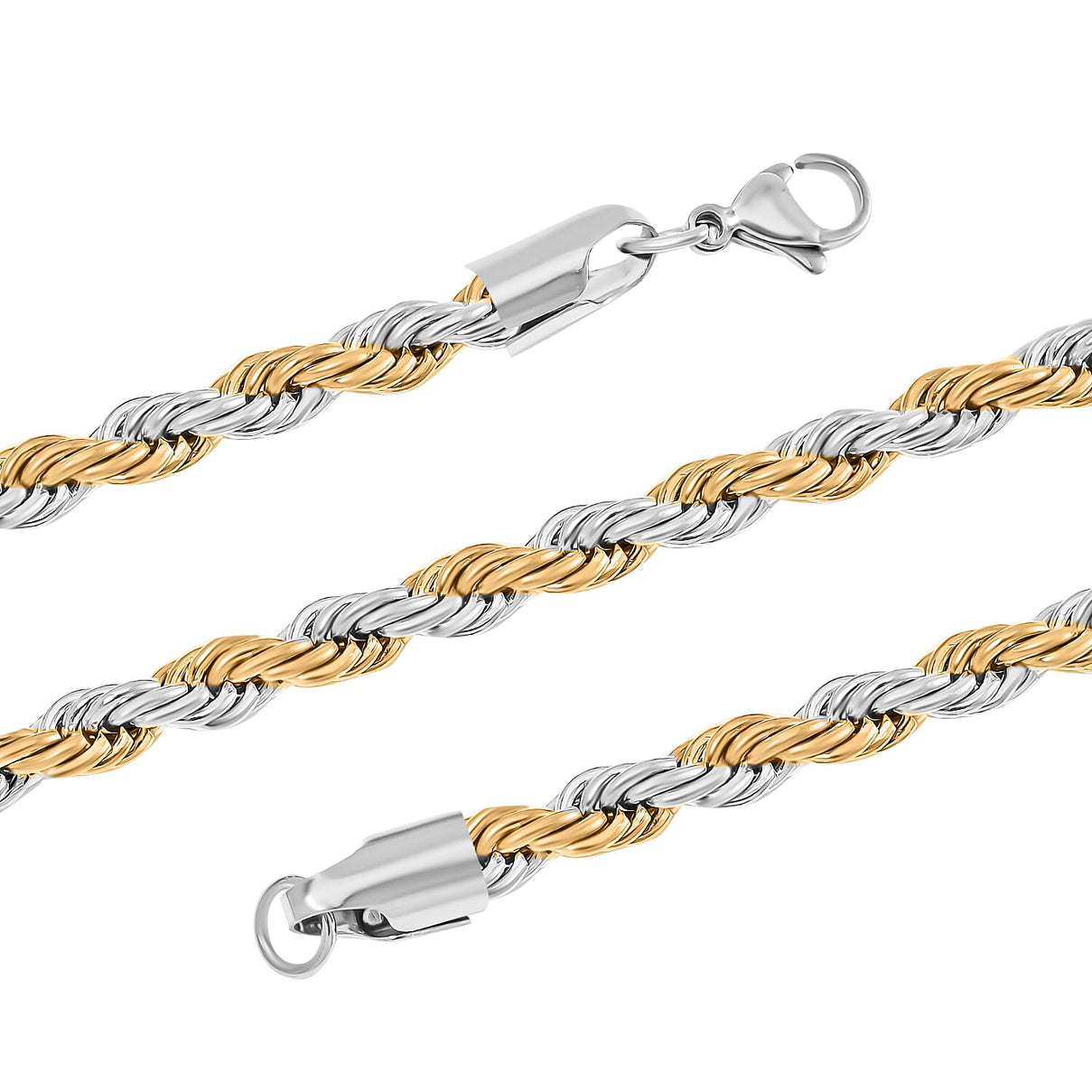 Necklace (Size - 24) in Yellow Gold and Silver Tone 7843158 4