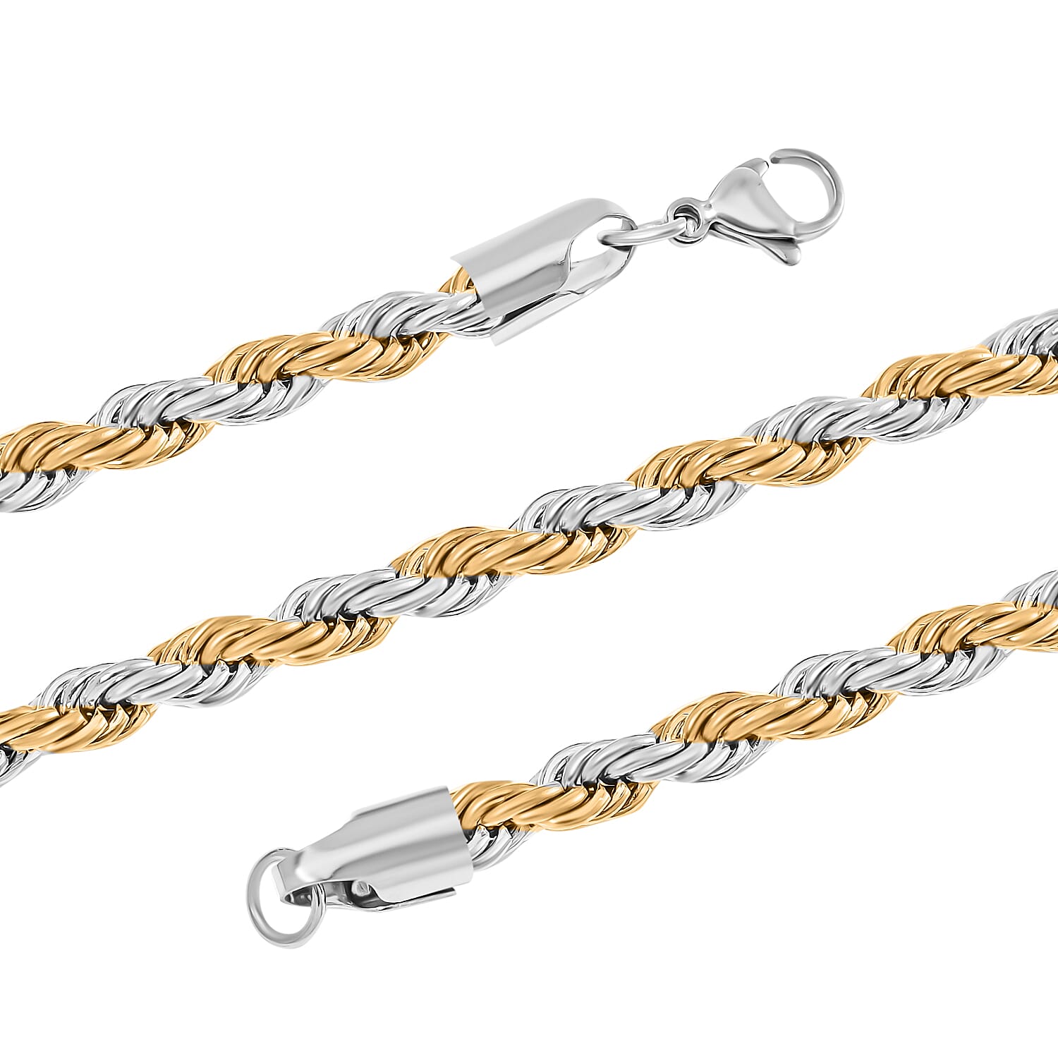 Necklace (Size - 24) in Yellow Gold and Silver Tone 7843158 4
