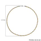 Necklace (Size - 24) in Yellow Gold and Silver Tone