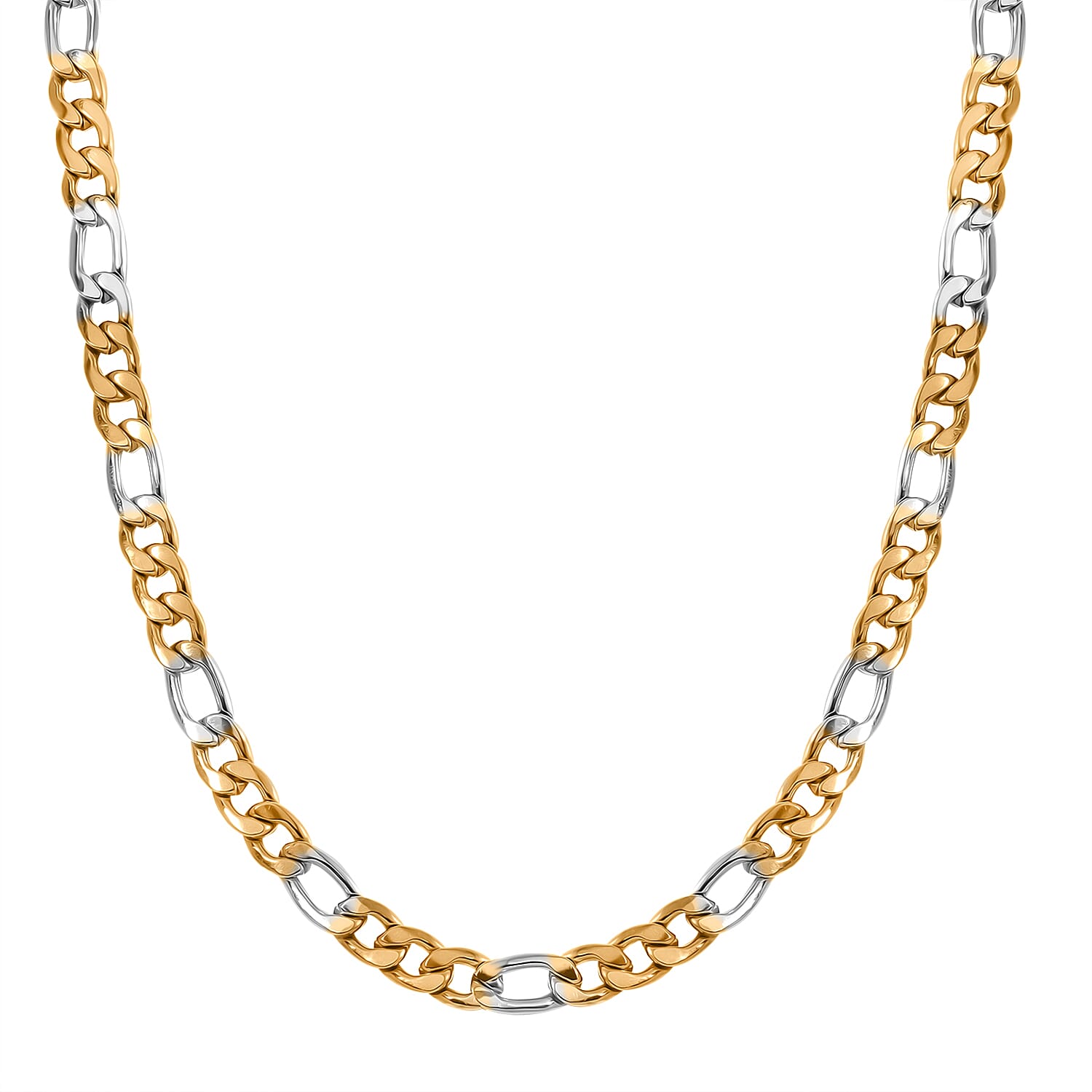 Designer Inspired Necklace (Size - 24) in Dual Tone Yellow Gold and Silver 7843159 0