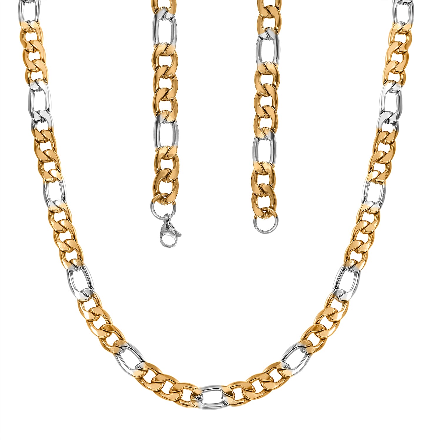 Designer Inspired Necklace (Size - 24) in Dual Tone Yellow Gold and Silver 7843159 2