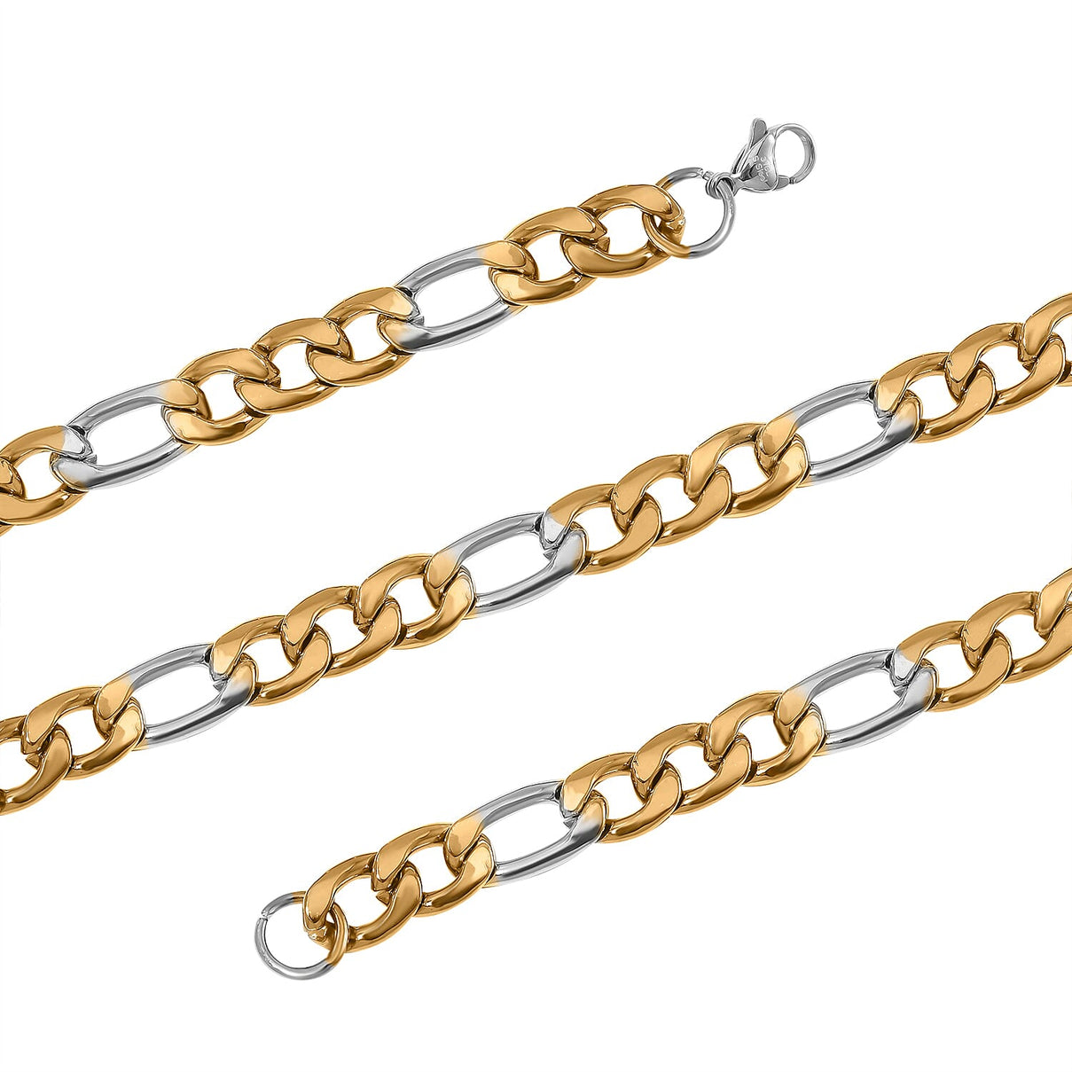 Designer Inspired Necklace (Size - 24) in Dual Tone Yellow Gold and Silver 7843159 4