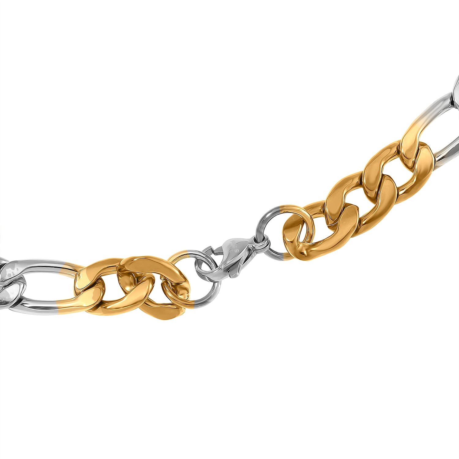 Designer Inspired Necklace (Size - 24) in Dual Tone Yellow Gold and Silver 7843159 5