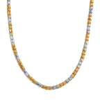 Necklace (Size - 24) in Yellow Gold and Silver Tone