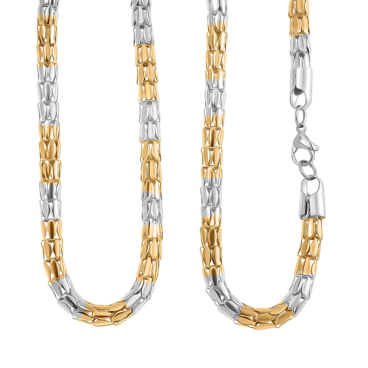 Necklace (Size - 24) in Yellow Gold and Silver Tone 7843160 4