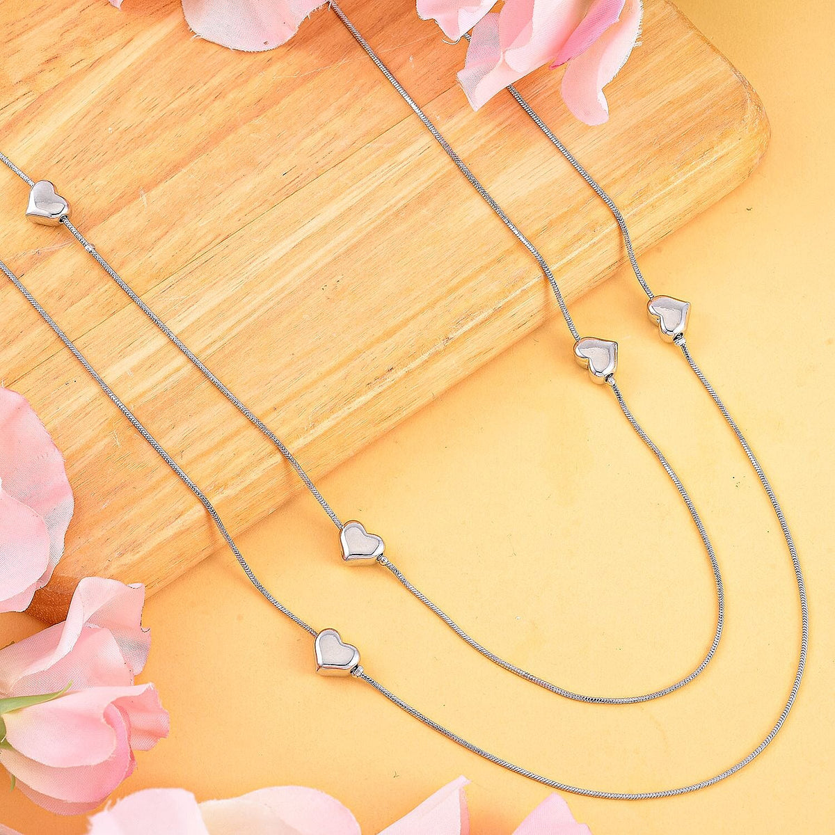 Multi Layer Heart Necklace 7548777 1