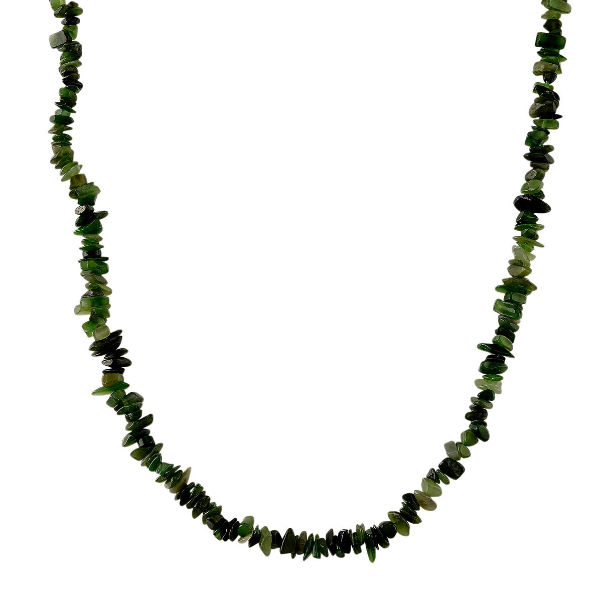 Nephrite Jade Chips Necklace (Size - 32) 353.00 Ct. V32732804 0
