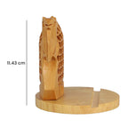 New Arrival- Hand Carved Wooden Mobile Phone Holder - Camel