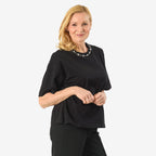 Tjc Cotton Knitted Tee (Size - 14) - Black