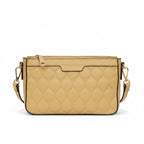 New Arrival - Quilted Crossbody Bag with Card Holder - Buttercup