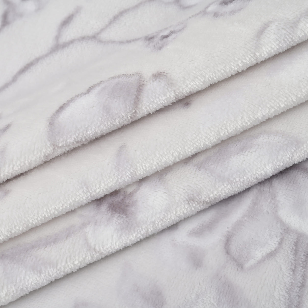 Flower and Leaves Printed Blanket Set - Extra Large 7780423 5
