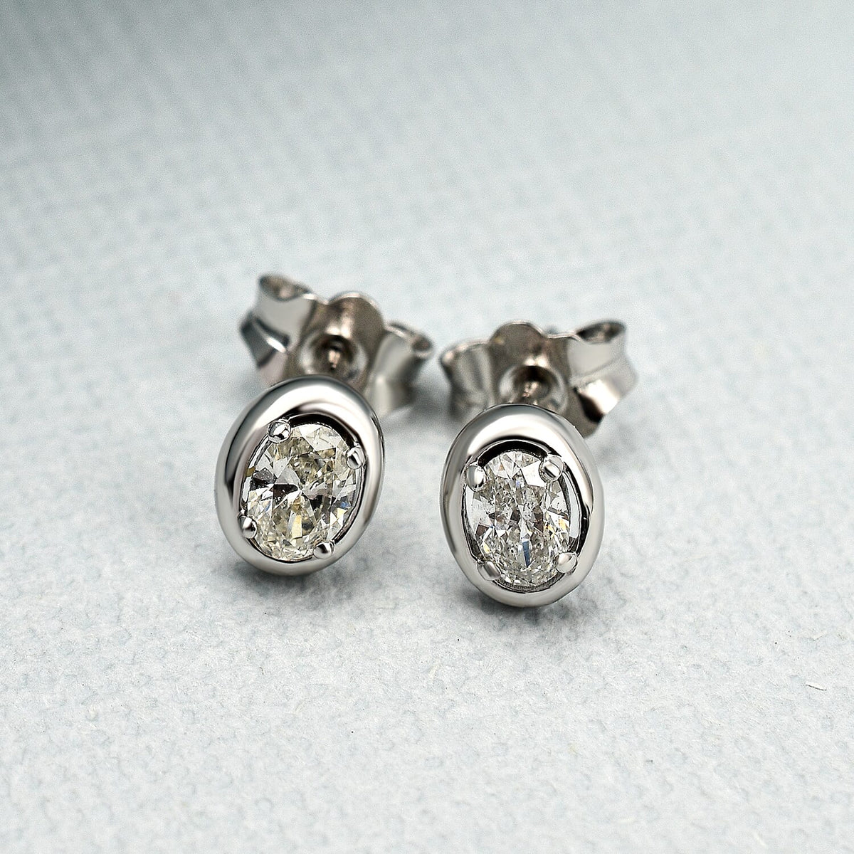 Diamond (SI-G-H) Stud Earrings in 14K White Gold 7261965 1
