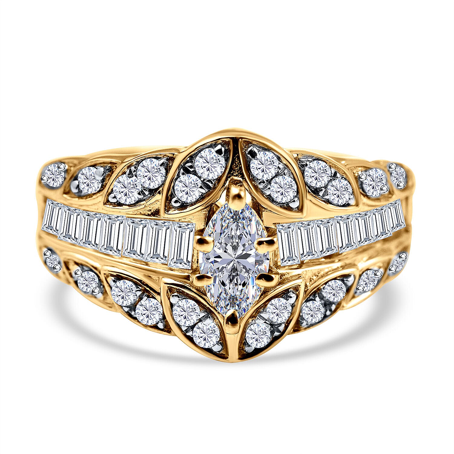 Cluster Diamond Ring in 9K Yellow Gold 7508867 0