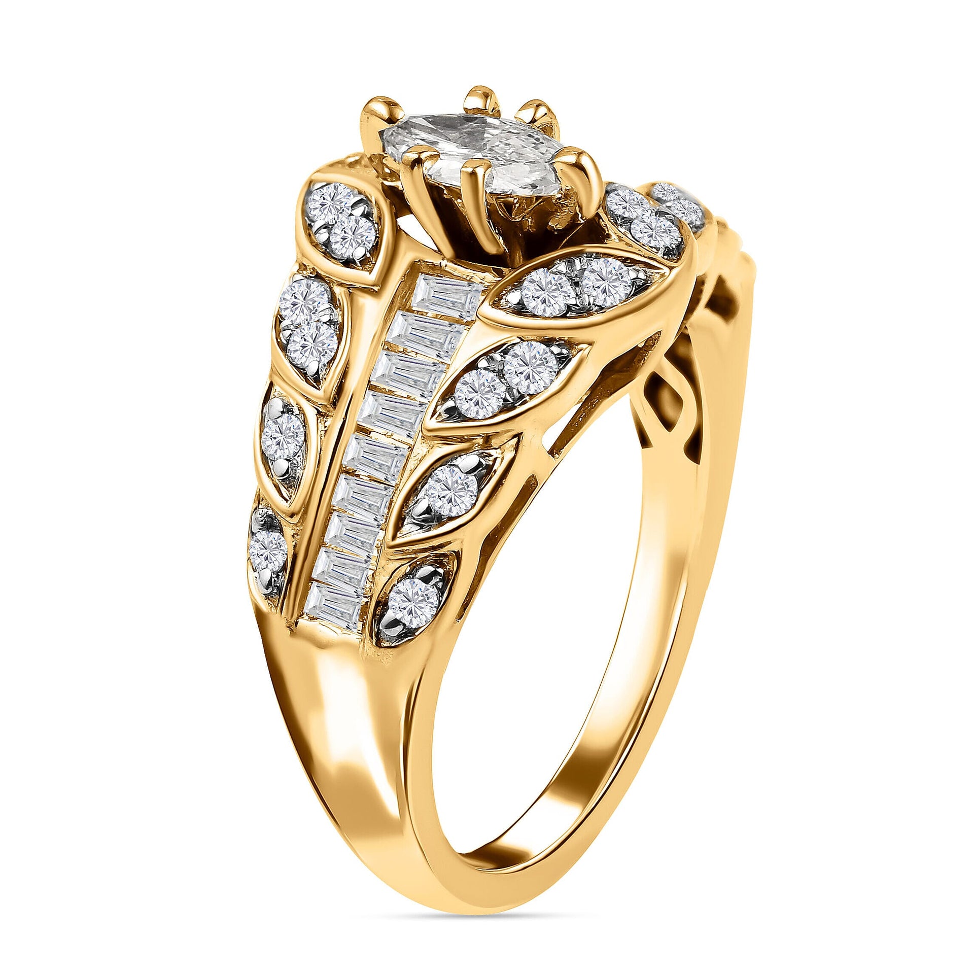 Cluster Diamond Ring in 9K Yellow Gold 7508867 2