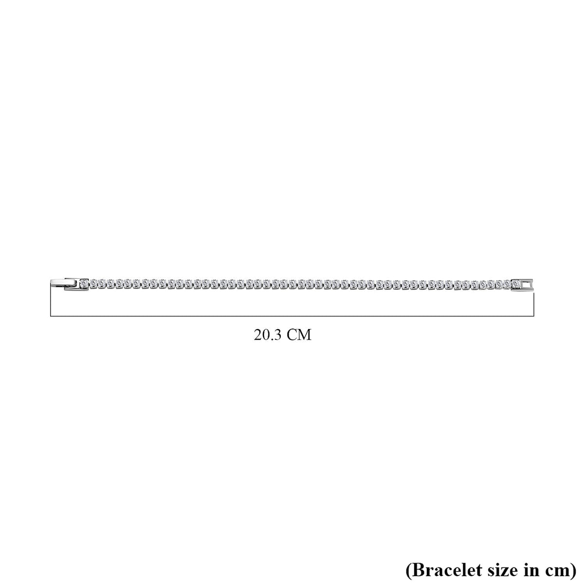 Simulated Diamond Tennis Bracelet (Size - 7.5) 7167921 3