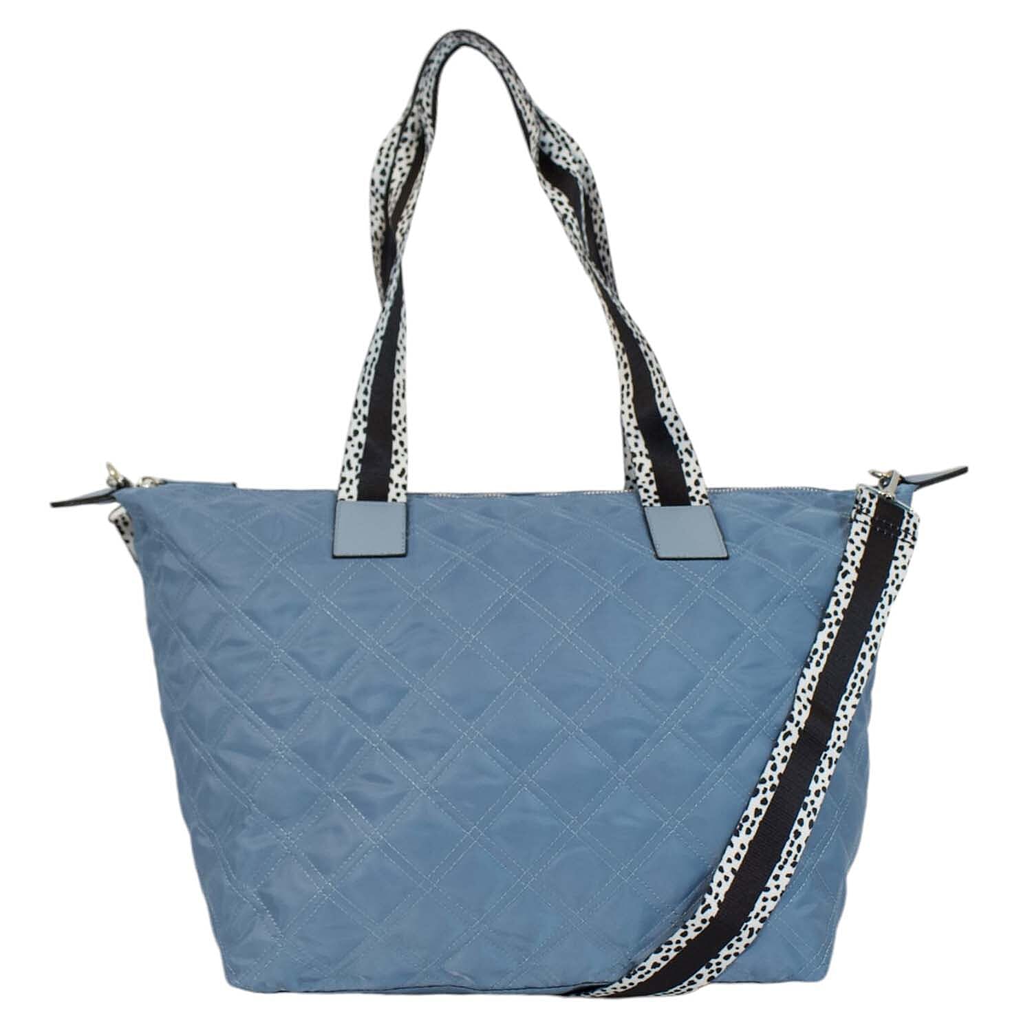 Nicole Brown Nylon Giraffe Tote Bag - Blue 7982857 4