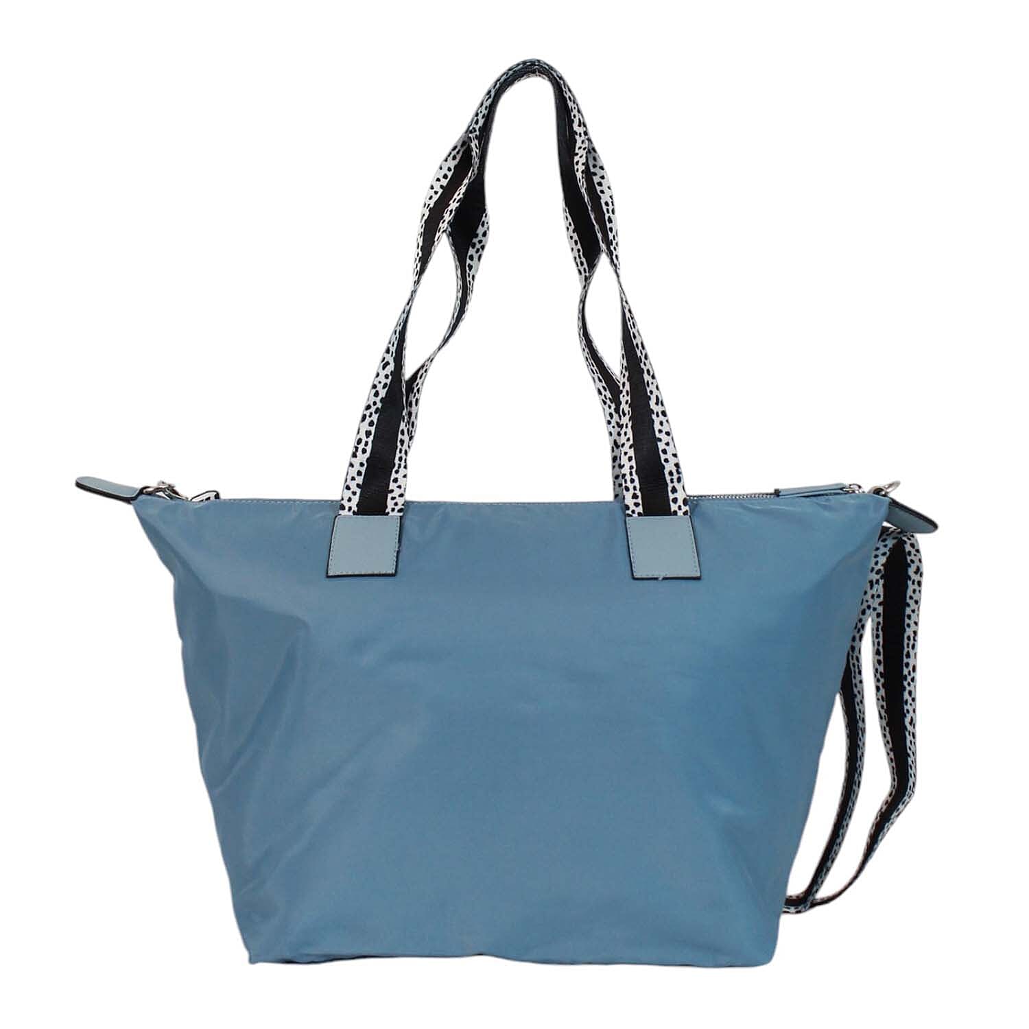 Nicole Brown Nylon Giraffe Tote Bag - Blue 7982857 5