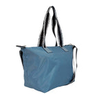 Nicole Brown Nylon Giraffe Tote Bag - Blue