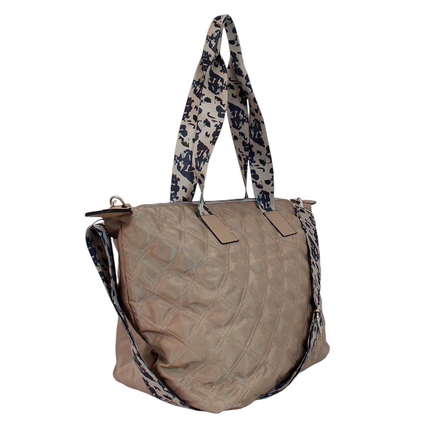 Nicole Brown Nylon Giraffe Tote Bag - Mocha 7982856 1