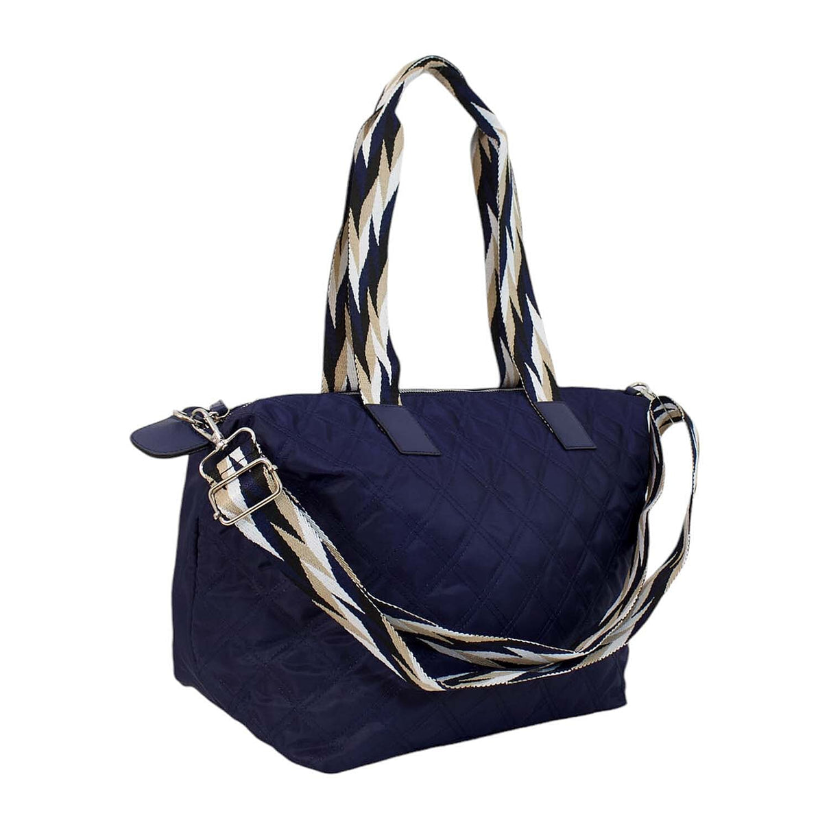 Nicole Brown Nylon Giraffe Tote Bag - Navy 7982855 0