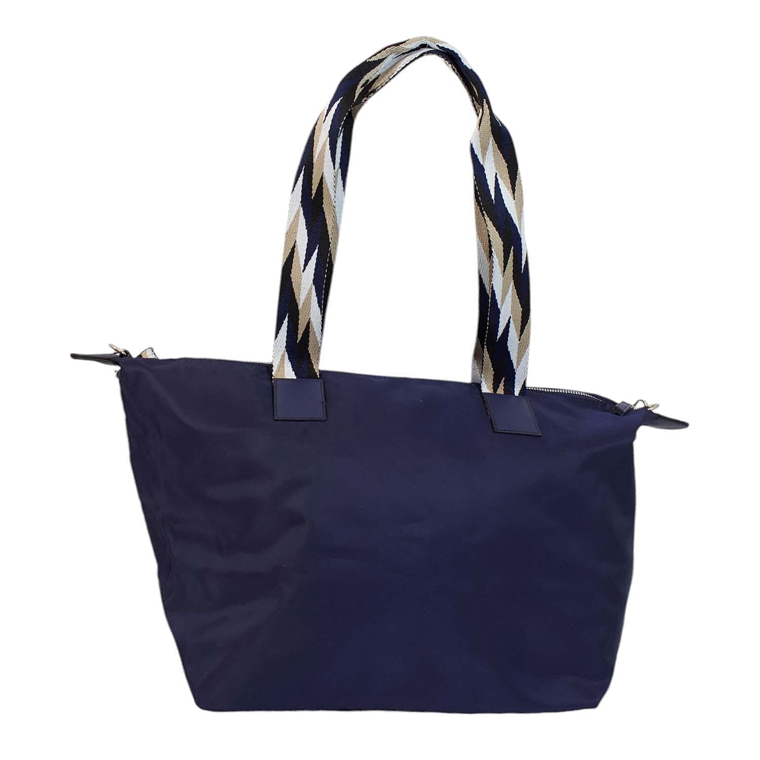 Nicole Brown Nylon Giraffe Tote Bag - Navy 7982855 2