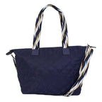 Nicole Brown Nylon Giraffe Tote Bag - Navy
