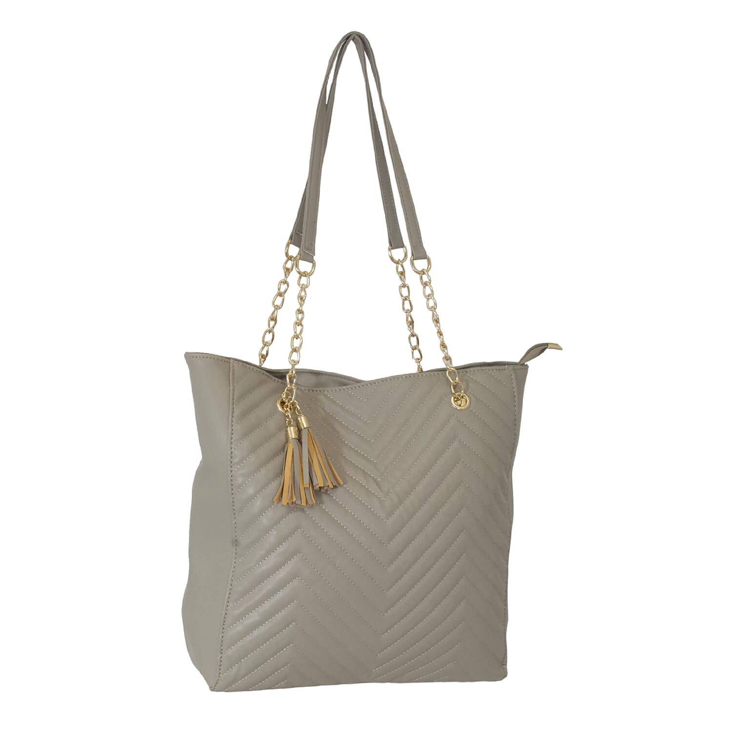Nicole Brown PU Tote Bag - Grey 7973892 3