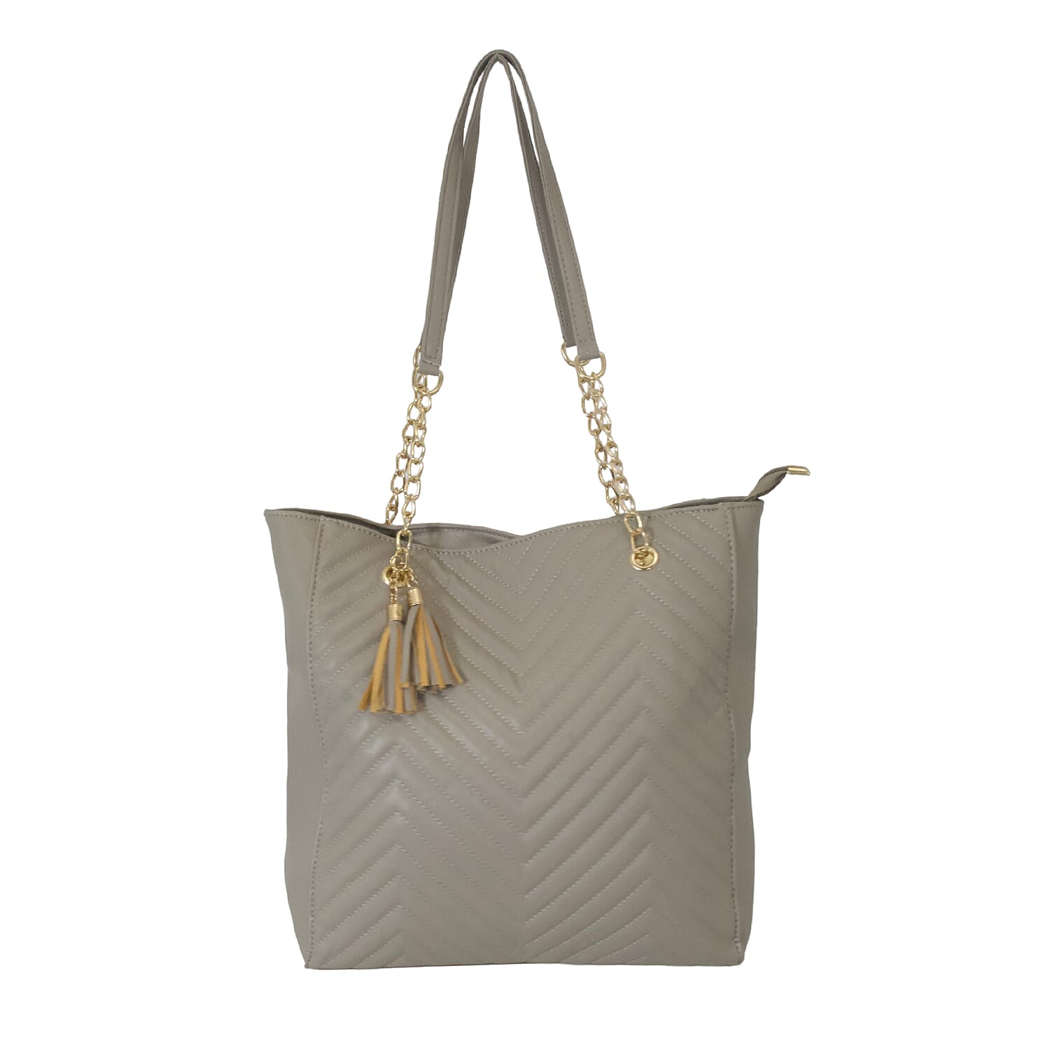 Nicole Brown PU Tote Bag - Grey 7973892 5