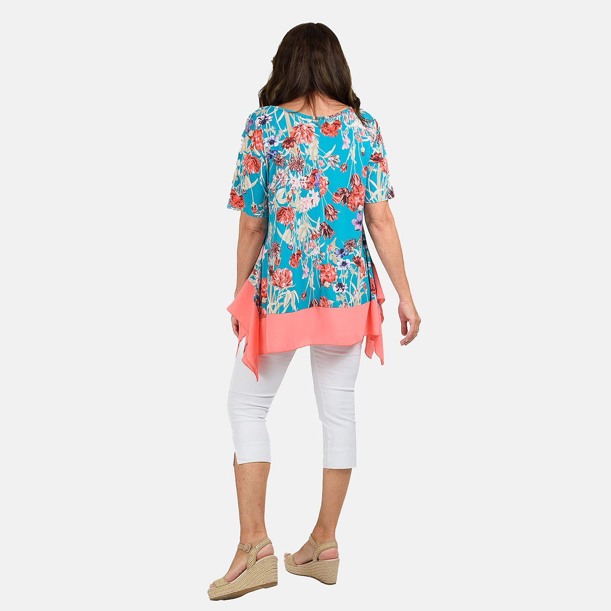 Nicole Chiffon Hem Print Tunic V32610002 2