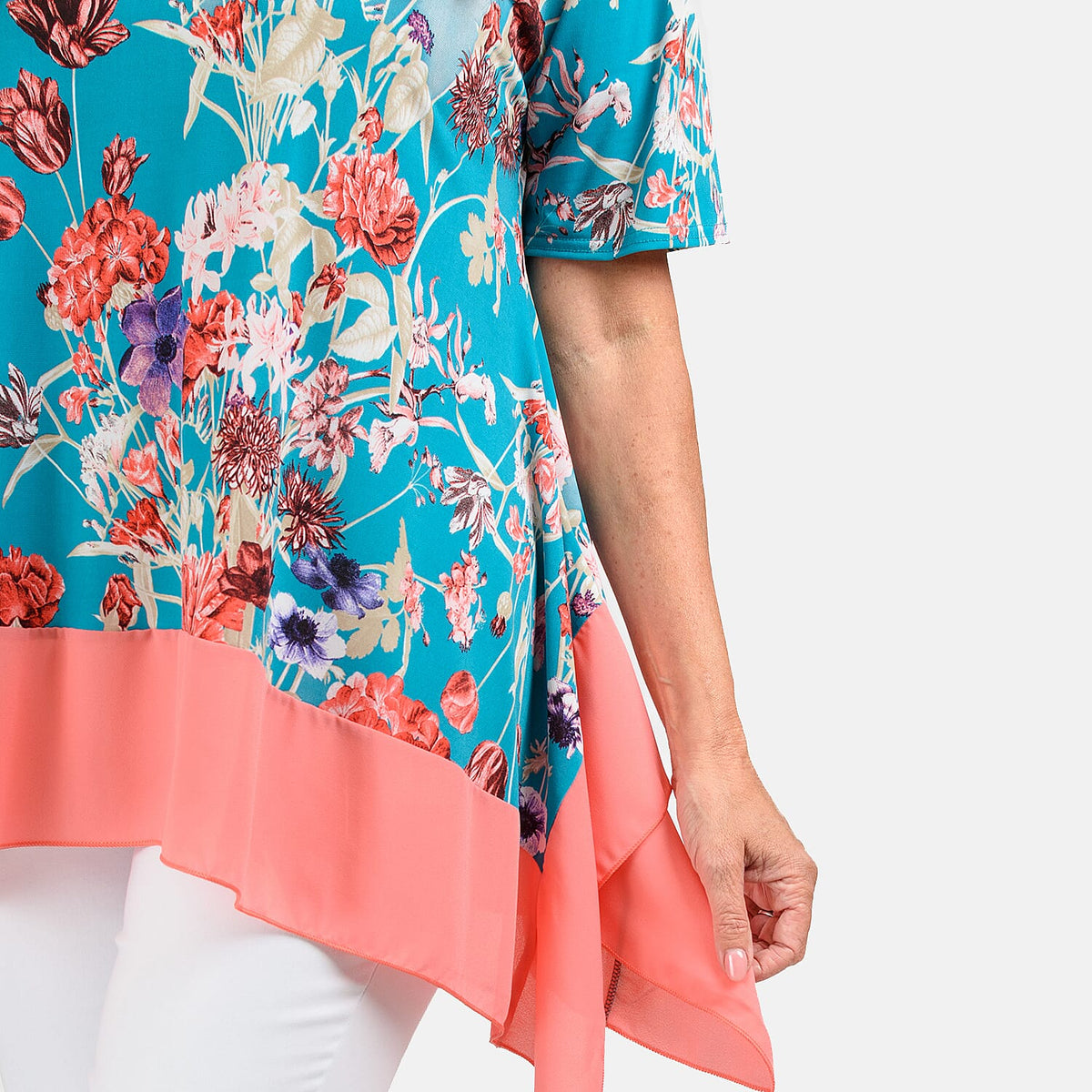 Nicole Chiffon Hem Print Tunic V32610002 3