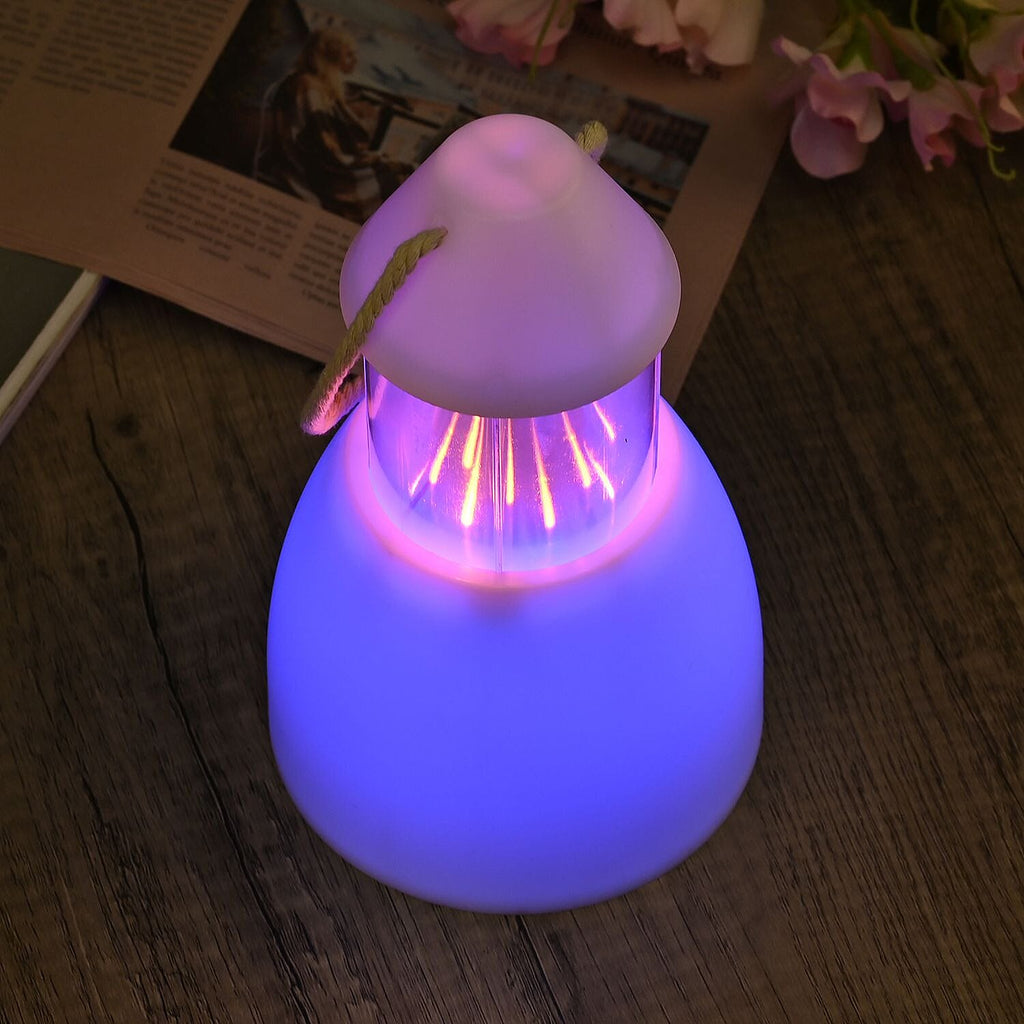 Ambient Hanging Flame Light with 39 Energy Efficient LEDs - 5 Color Light Modes - White