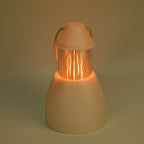 Ambient Hanging Flame Light with 39 Energy Efficient LEDs - 5 Color Light Modes - White