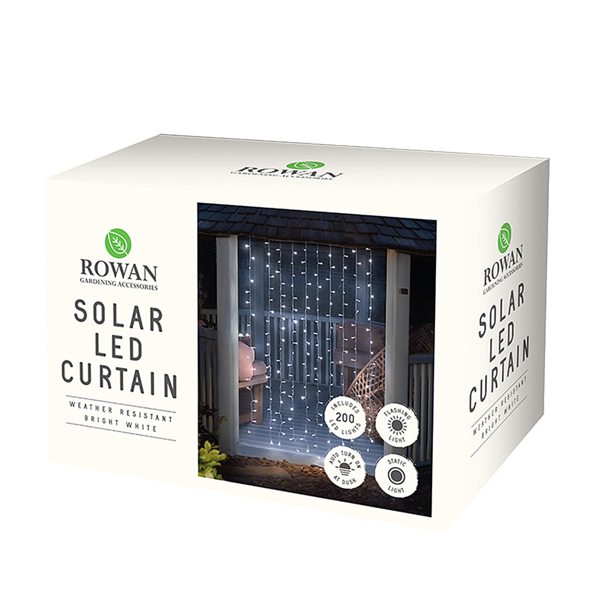ROWAN 200 Solar LED Light Curtain - Bright White 7807440 0