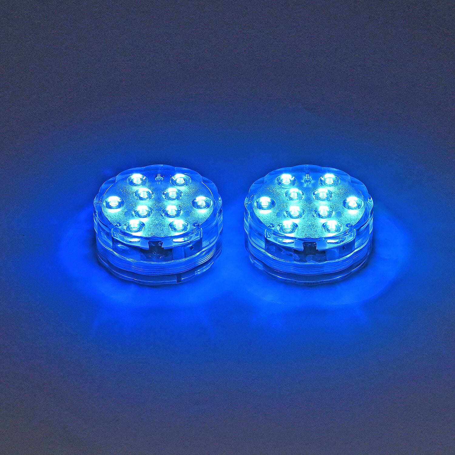 Set of 2 Waterproof LED Lights with Remote 7621791 1