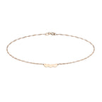 9K Rose Gold  Anklet,  Gold Wt. 0.8 Gms